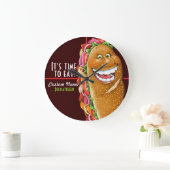 Grande Horloge Ronde Sandwich Sub Deli (Maison)