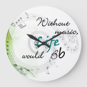 Grande Horloge Ronde sans musique, la vie Bb