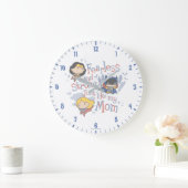 Grande Horloge Ronde Sans Peur Et Fort Comme Ma Mère (Maison)