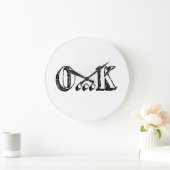 Grande Horloge Ronde Sarcastique OK (Maison)