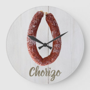 Grande Horloge Ronde Saucisson Chorizo