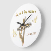 Grande Horloge Ronde Sauvé par grâce (Angle)