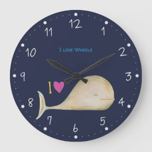 Grande Horloge Ronde Sauvez les baleines