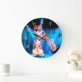 Grande Horloge Ronde Saxophoniste (Maison)