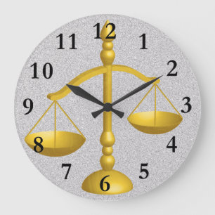 GRANDE HORLOGE RONDE SCALES OF LAW AND JUSTICE