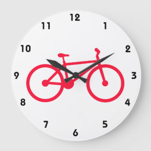 Grande Horloge Ronde Scarlet rouge bicycle