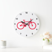 Grande Horloge Ronde Scarlet rouge bicycle (Maison)