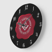 Grande Horloge Ronde Sceau de cire massogène (Angle)