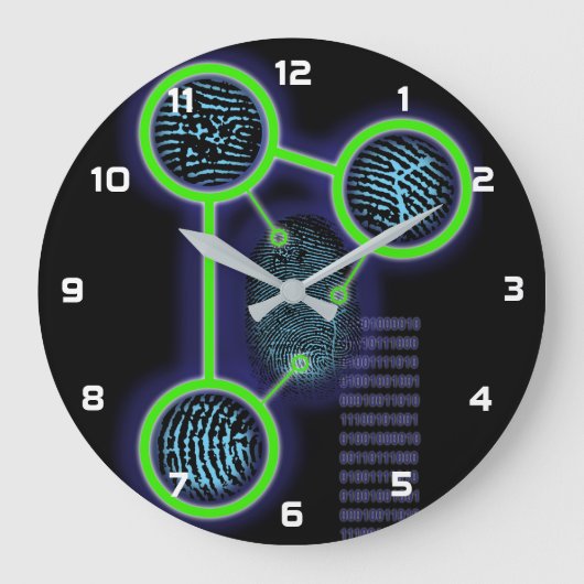 Grande Horloge Ronde Science de l'identification des empreintes digital (Recto)