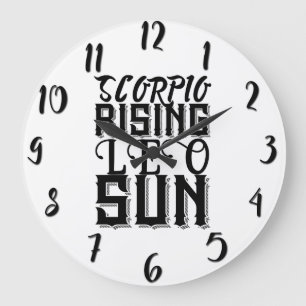 Grande Horloge Ronde Scorpion ascendant Lion Soleil Astrologie Horoscop