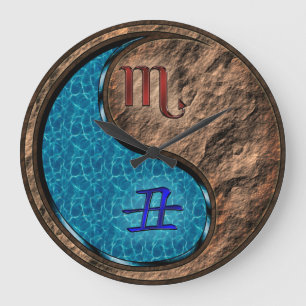 Grande Horloge Ronde Scorpion & Bœuf de Terre