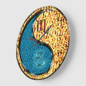 Grande Horloge Ronde Scorpion & Serpent de Feu (Angle)