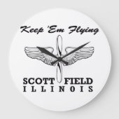 Grande Horloge Ronde Scott Field (Base aérienne), Belleville, IL (Recto)