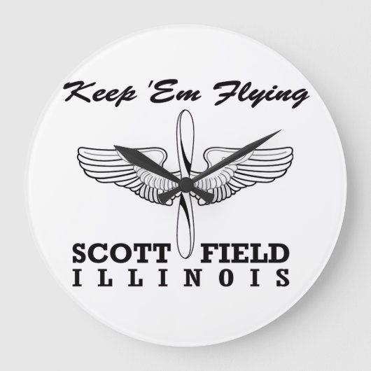 Grande Horloge Ronde Scott Field (Base aérienne), Belleville, IL (Recto)