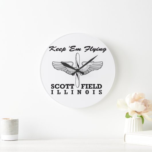 Grande Horloge Ronde Scott Field (Base aérienne), Belleville, IL (Maison)