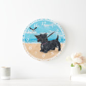 Grande Horloge Ronde Scottie Beach customisée (Maison)