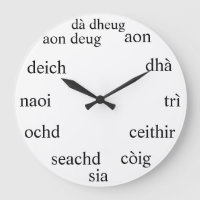 Scottish gaelic clock