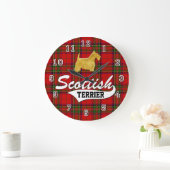 Grande Horloge Ronde Scottish Terrier (Maison)