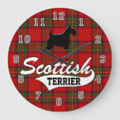 Grande Horloge Ronde Scottish Terrier (Recto)
