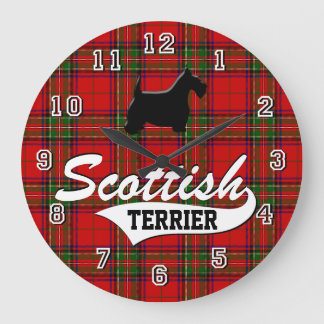 Grande Horloge Ronde Scottish Terrier