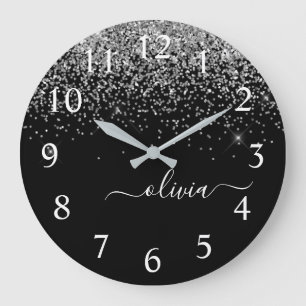 Grande Horloge Ronde Script Monogram Girly Name