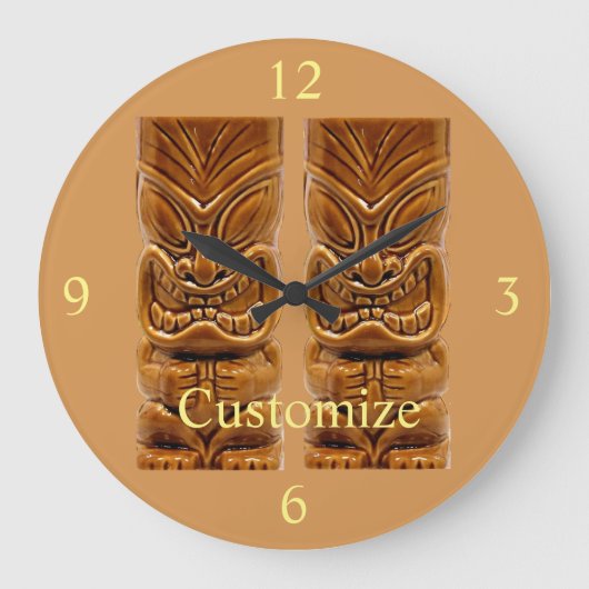 Grande Horloge Ronde Sculpture Gold Tiki Thunder_Cove (Recto)