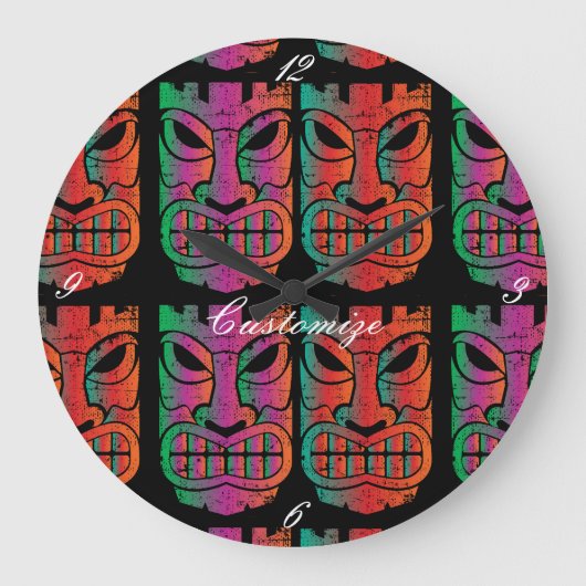 Grande Horloge Ronde Sculpture Twin Tiki Thunder_Cove (Recto)