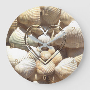 Grande Horloge Ronde Sea Shells Photographe Beach Life Seashells