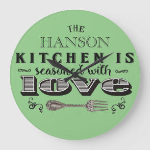 Grande Horloge Ronde Seasoned with love custom kitchen design