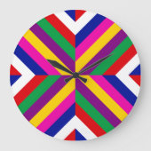 Grande Horloge Ronde Section transversale stellaire - Jaune/Violet - Dy (Recto)