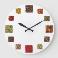 Seed and Spices Clock For Every Kitchen