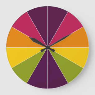 Grande Horloge Ronde Segmenté couleur 02