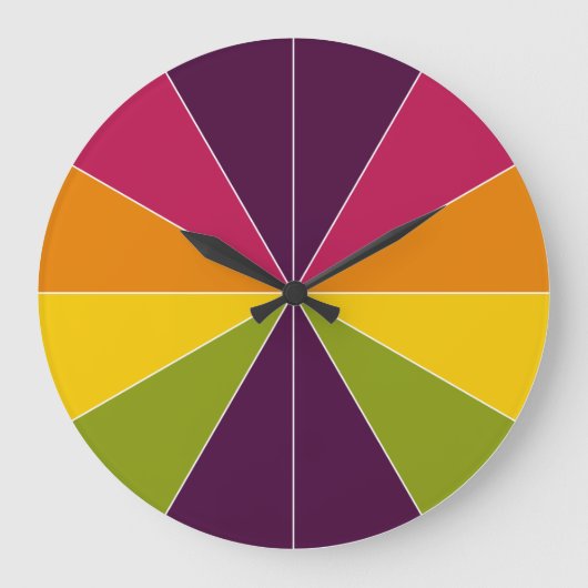 Grande Horloge Ronde Segmenté couleur 02 (Recto)