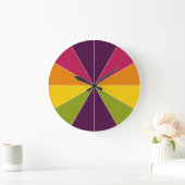 Grande Horloge Ronde Segmenté couleur 02 (Maison)