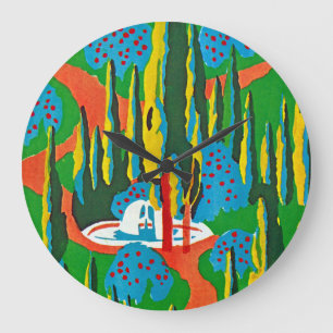 Grande Horloge Ronde Seguy's Art Deco #6 chez Emporio Moffa