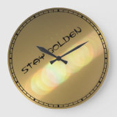 Grande Horloge Ronde Séjournez en or avec rétrospectif Gold Light Perso (Recto)