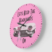 Grande Horloge Ronde Sensibilisation au cancer du sein (Angle)