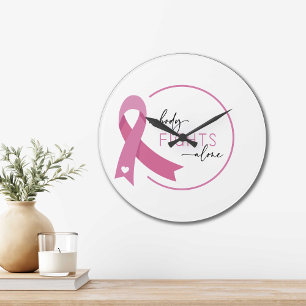 Grande Horloge Ronde Sensibilisation au cancer du sein Personne ne se b