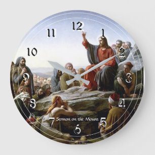 Grande Horloge Ronde Sermon sur le Mont, peinture religieuse