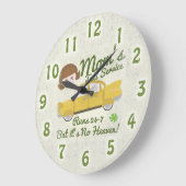 Grande Horloge Ronde Service de taxi de maman (Angle)