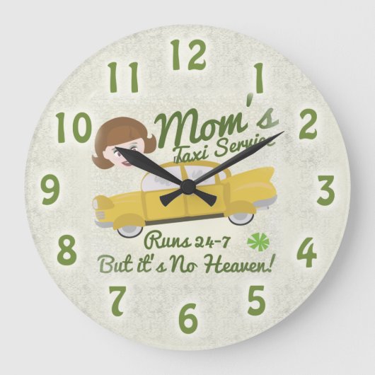 Grande Horloge Ronde Service de taxi de maman (Recto)