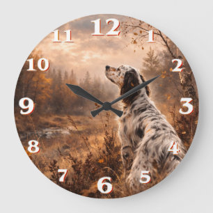 Grande Horloge Ronde Setter anglais