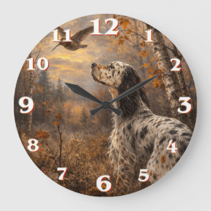 Grande Horloge Ronde Setter anglais
