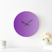 Grande Horloge Ronde SEULEMENT dégradés de COULEUR - violet (Maison)