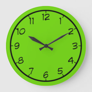 Grande Horloge Ronde Shades of Neon Clock