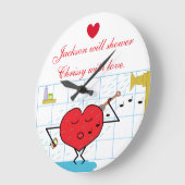 Grande Horloge Ronde Shower Love Flows: (Angle)