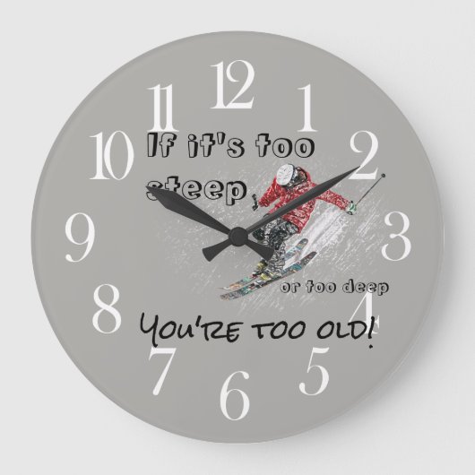 Grande Horloge Ronde Si c'est trop escarpé (Recto)