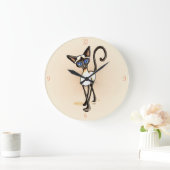 Grande Horloge Ronde Siamese Seal Point Crosswalk Off-Leash (Maison)