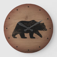 Silhouette pour ours grizzli style rustique