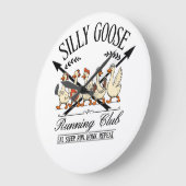 Grande Horloge Ronde Silly Goose Runner (Angle)
